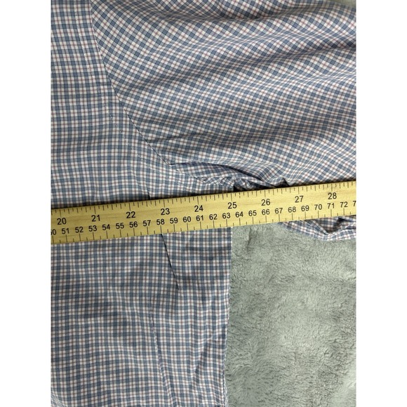 Charles Tyrwhitt Shirt Mens‎ 18/37 Pink Blue Micro Check Slim Fit - Picture 6 of 7